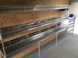 étagère boite de camion sur mesure