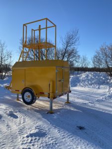 Remorque Laser nivelage drainage excavation